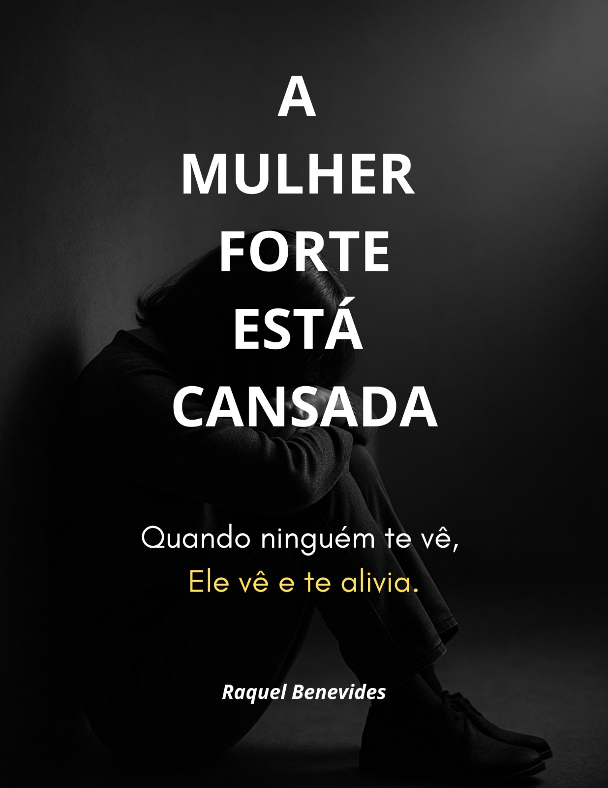 Mockup do Livro A Mulher Forte Tá Cansada