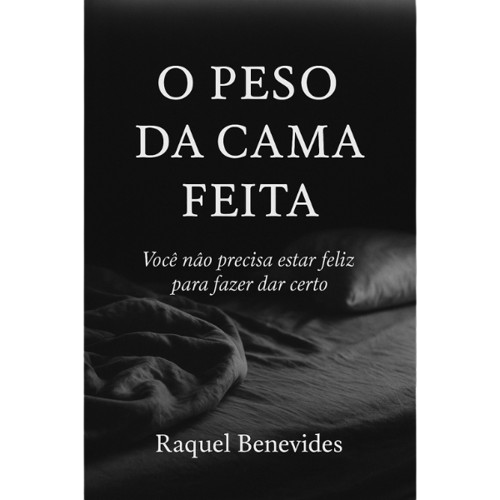 Mockup do Livro O Peso da Cama Feita